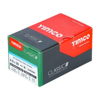 TIMCO Classic Multi-Purpose Countersunk A4 Stainless Steel Woodcrews - 4.0 x 30