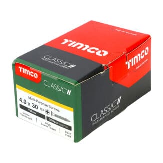TIMCO Classic Multi-Purpose Countersunk Gold Woodscrews - 4.0 x 30