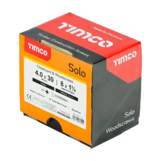 TIMCO Solo Countersunk Gold Woodscrews - 4.0 x 30 - Industry Pack