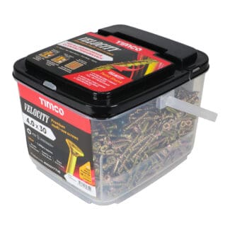 TIMCO Velocity Premium Multi-Use Countersunk Gold Woodscrews - 4.0 x 30 - Tub
