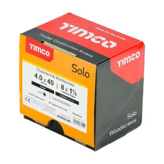 TIMCO Solo Countersunk Gold Woodscrews - 4.0 x 40 - Industry Pack
