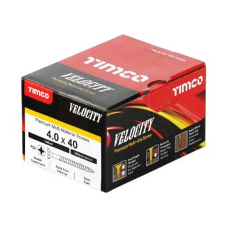 TIMCO Velocity Premium Multi-Use Countersunk Gold Woodscrews - 4.0 x 40