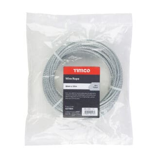 Timco Wire Rope Zinc  - 4mm x 10m