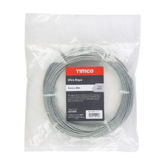 Timco Wire Rope Zinc  - 2mm x 30m