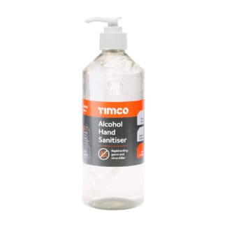 TIMCO Alcohol Hand Sanitiser Gel Pump Bottle Kills 99.99% of Bacteria Moisturising Medical Grade Antibacterial - 500ml