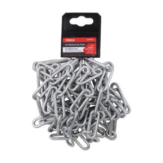 TIMCO Chain Welded Links Hot Dipped Galvanised - 4 x 32mm