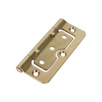 TIMCO Hurlinge Hinges Fixed Pin (104) Steel Electro Brass - 101 x 66