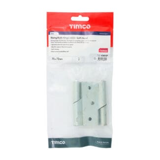 Timco Rising Butt Hinge (466) Left Hand Zinc  - 75 x 72