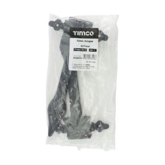 Timco Pair of Spear Hinges Antique Black  - 237mm