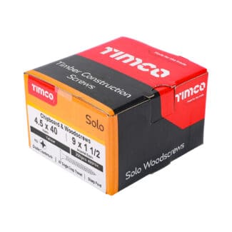 TIMCO Solo Countersunk Gold Woodscrews - 4.5 x 40
