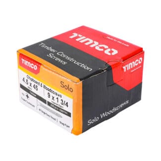 TIMCO Solo Countersunk Gold Woodscrews - 4.5 x 45