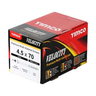 TIMCO Velocity Premium Multi-Use Countersunk Gold Woodscrews - 4.5 x 70
