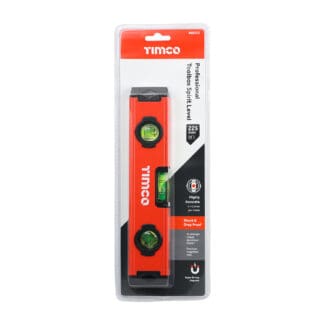 Timco Toolbox Spirit Level Aluminium  - 225mm