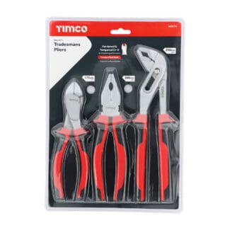 Timco Tradesmans Pliers Set  - 3pcs