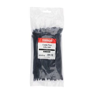 TIMCO Cable Ties Black - 4.8 x 160