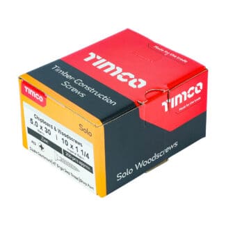 TIMCO Solo Countersunk Silver Woodscrews - 5.0 x 30