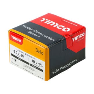 TIMCO Solo Countersunk Gold Woodscrews - 5.0 x 35
