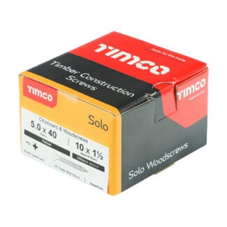 TIMCO Solo Countersunk Gold Woodscrews - 5.0 x 40
