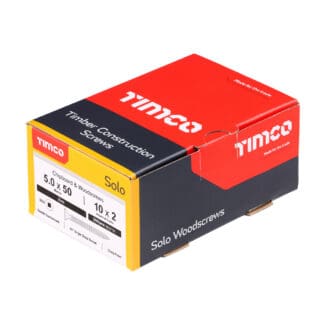 TIMCO Solo Countersunk Silver Woodscrews - 5.0 x 50