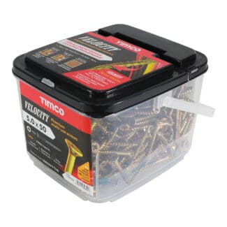 TIMCO Velocity Premium Multi-Use Countersunk Gold Woodscrews - 5.0 x 50 - Tub