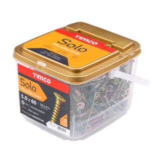 TIMCO Solo Countersunk Gold Woodscrews - 5.0 x 60 - Tub