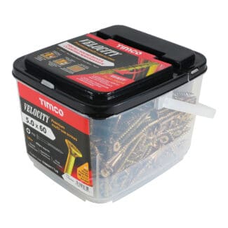 TIMCO Velocity Premium Multi-Use Countersunk Gold Woodscrews - 5.0 x 60 - Tub