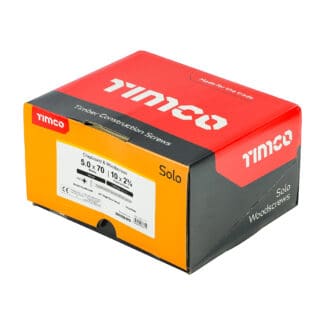 TIMCO Solo Countersunk Gold Woodscrews - 5.0 x 70 - Industry Pack