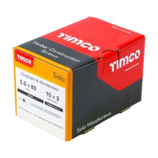 TIMCO Solo Countersunk Gold Woodscrews - 5.0 x 80