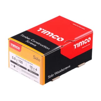 TIMCO Solo Countersunk Gold Woodscrews - 5.0 x 100