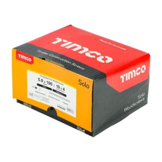 TIMCO Solo Countersunk Gold Woodscrews - 5.0 x 100 - Industry Pack