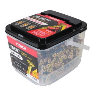 TIMCO Velocity Premium Multi-Use Countersunk Gold Woodscrews - 5.0 x 100 - Tub