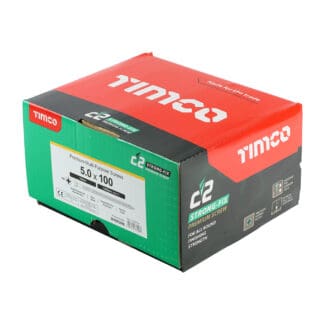 Timco C2 Strong-Fix PZ Double Countersunk Twin-Cut Yellow - 5.0 x 100 - Industry Pack