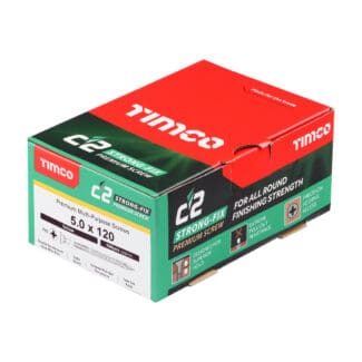 TIMCO C2 Strong-Fix Multi-Purpose Premium Countersunk Gold Woodscrews - 5.0 x 120