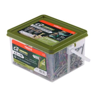 TIMCO C2 Deck-Fix Premium Countersunk Green Decking Screws - 4.5 x 50