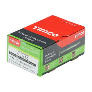 TIMCO Decking Screws Countersunk Exterior Green - 4.5 x 50