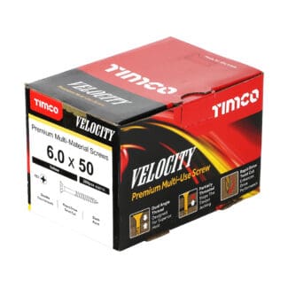 TIMCO Velocity Premium Multi-Use Countersunk Gold Woodscrews - 6.0 x 50