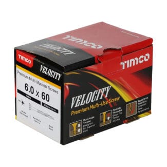 TIMCO Velocity Premium Multi-Use Countersunk Gold Woodscrews - 6.0 x 60