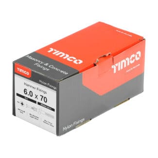 TIMCO Nylon Hammer Fixings - 6.0 x 70