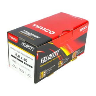 TIMCO Velocity Premium Multi-Use Countersunk Gold Woodscrews - 6.0 x 80