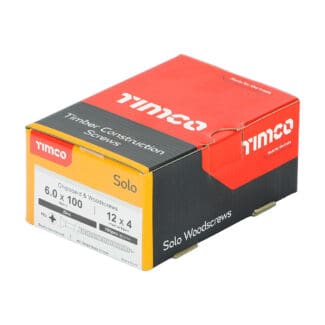 TIMCO Solo Countersunk Silver Woodscrews - 6.0 x 100