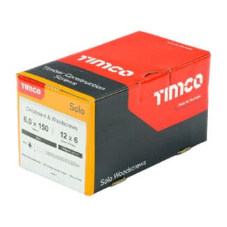 TIMCO Solo Countersunk Silver Woodscrews - 6.0 x 150