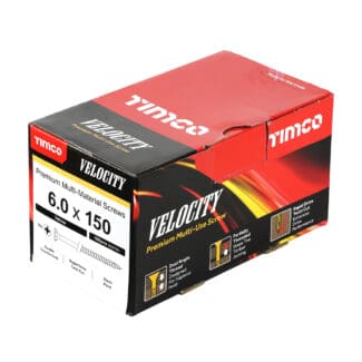 TIMCO Velocity Premium Multi-Use Countersunk Gold Woodscrews - 6.0 x 150