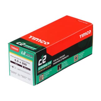 TIMCO C2 Strong-Fix Multi-Purpose Premium Countersunk Gold Woodscrews - 6.0 x 200