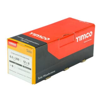 TIMCO Solo Countersunk Silver Woodscrews - 6.0 x 200