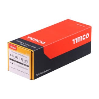 Timco Solo Chipboard & Woodscrews PZ Double Countersunk Yellow  - 6.0 x 240