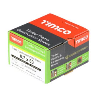 TIMCO Timber Screws Hex Flange Head Exterior Green - 6.7 x 60