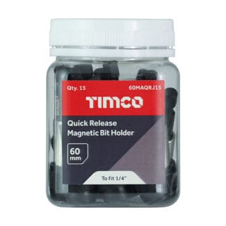 Timco Quick Release Magnetic Bit Holder  - 1/4 x 60