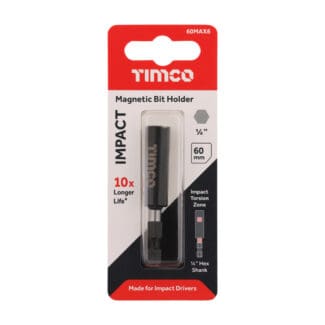 TIMCO X6 Impact Mag Bit Holder - 1/4 x 60