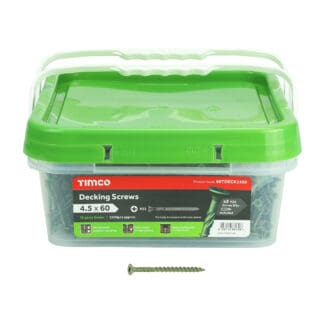 TIMCO Decking Screws Countersunk Exterior Green - 4.5 x 60