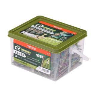 TIMCO C2 Deck-Fix Premium Countersunk Green Decking Screws - 4.5 x 65